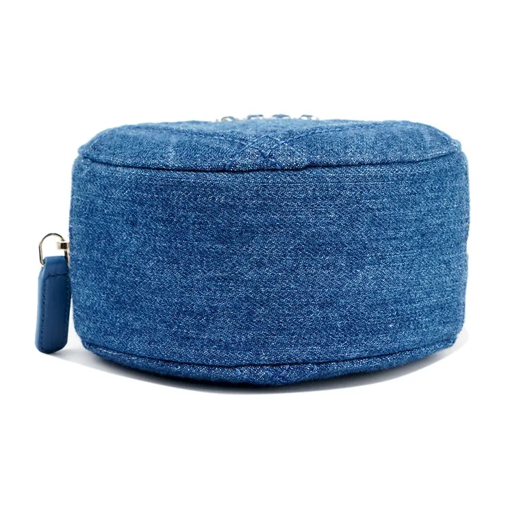 CHANEL 19Bag Denim Shoulder Bag, Crossbody Bag Women's Blue-3