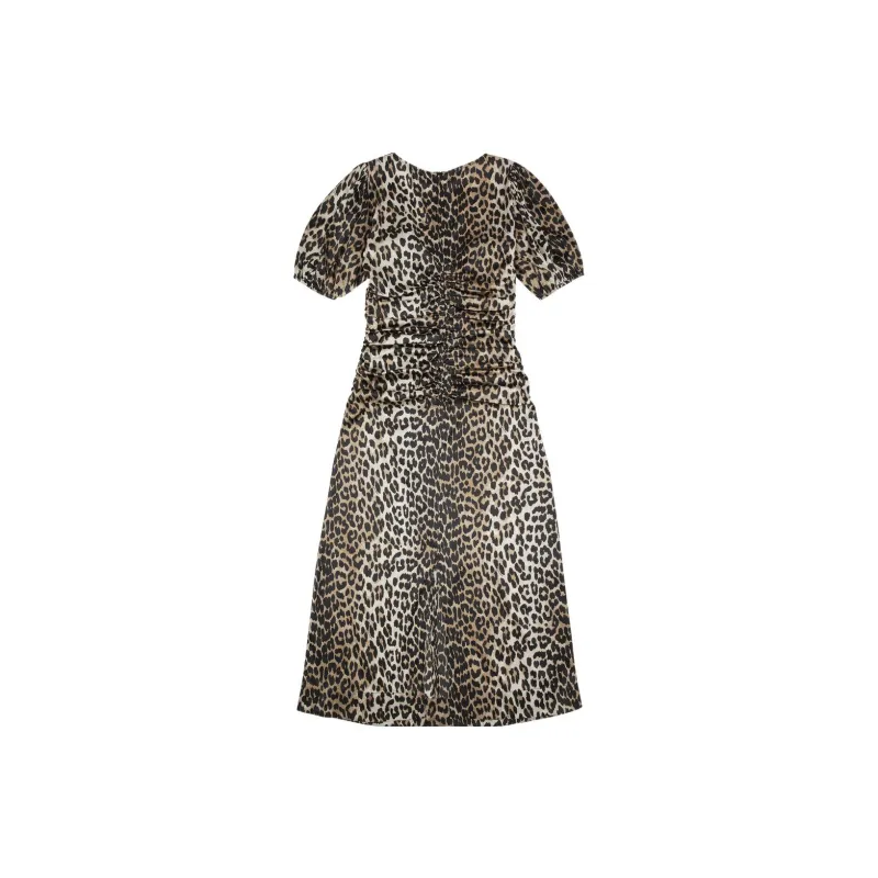 GANNI Dress With Animal Print-1
