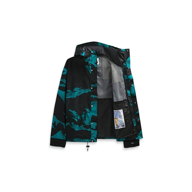 THE NORTH FACE 1986 Series Outdoor Hiking Waterproof And Windproof Windbreaker Jacket Unisex Blue Black-2