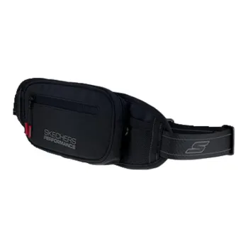 Skechers Fabric One Shoulder Crossbody Bag, Sling Bag Regular Unisex Black