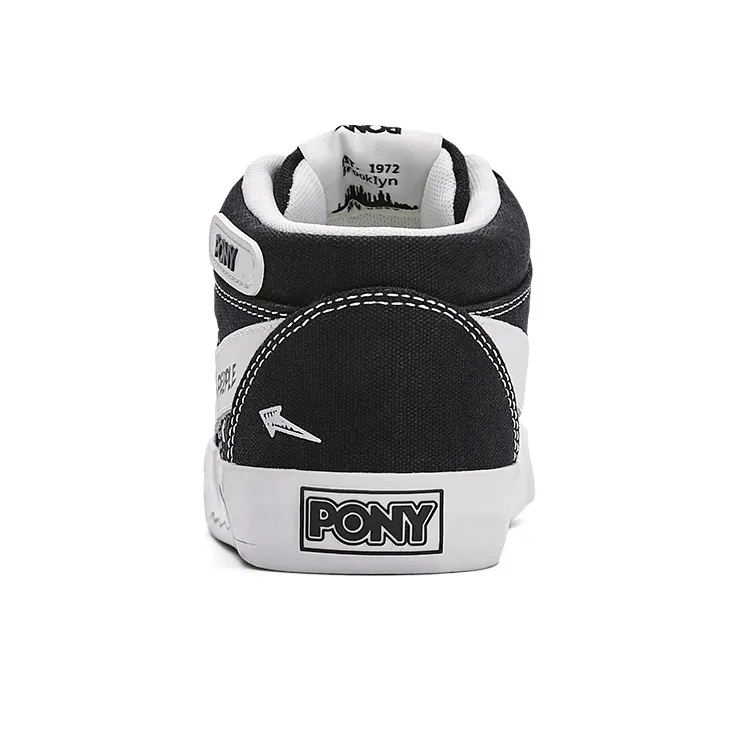 PONY Atop Low Top Skateboard Shoes Unisex Black-3