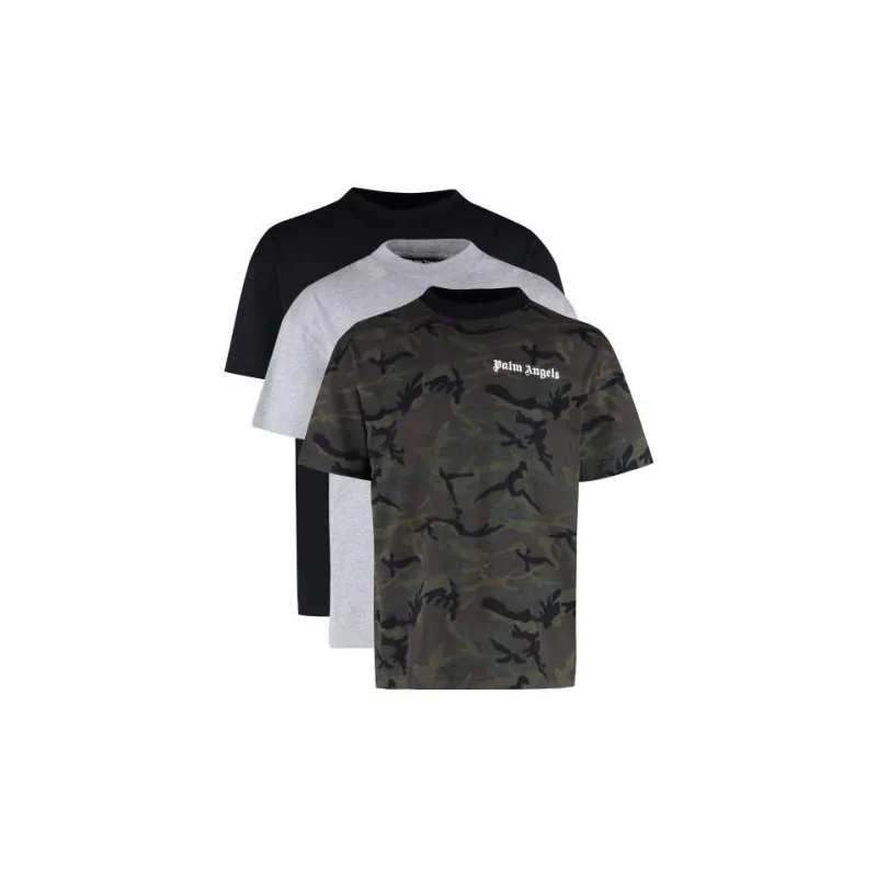 PALM ANGELS Camo Tripack Classic T Shirt-0