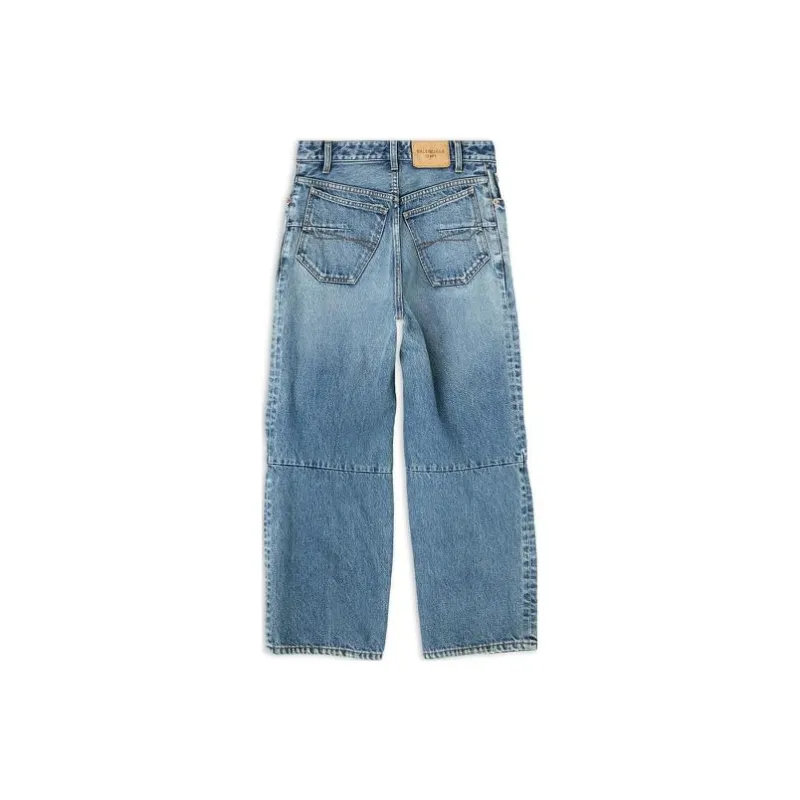 Balenciaga Jeans Loose Fit Style Women's Light Blue-1