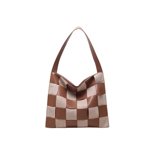 JANE KLAIN PU Shoulder Bag Tote Medium Size Women's Brown/Black