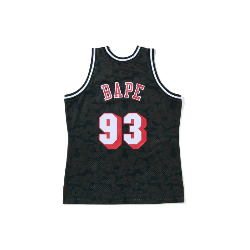 Bape X Mitchell & Ness Miami Heat Jersey-1