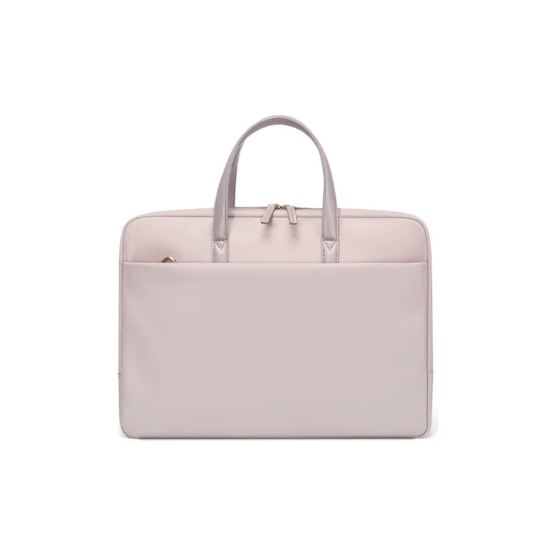 GOLF Fabric Lawyer Bag Handbag Briefcase Laptop Bag Large Size Women's Pink Leather/Elegant Black-3