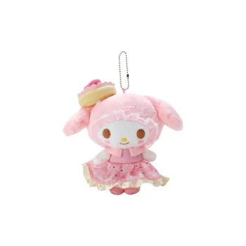 Sanrio My Melody Mascot Chain Rose Cake Dress Sweet Lookbook Series Plush Toy