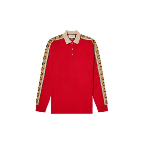 GUCCI Polo Shirts Men Red