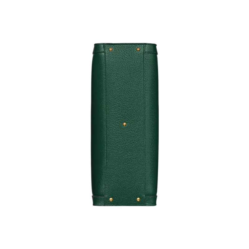 GUCCI Diana Leather Tote Bag Shopping Bag Shoulder Bag Crossbody Bag Handbag Large Size Men's Dark Green-9