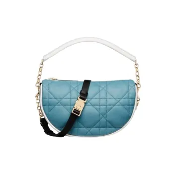 DIOR Vibe Lambskin Hobo Bag, Shoulder Bag, Crossbody Bag, Handbag Small Size Women's Sky Blue