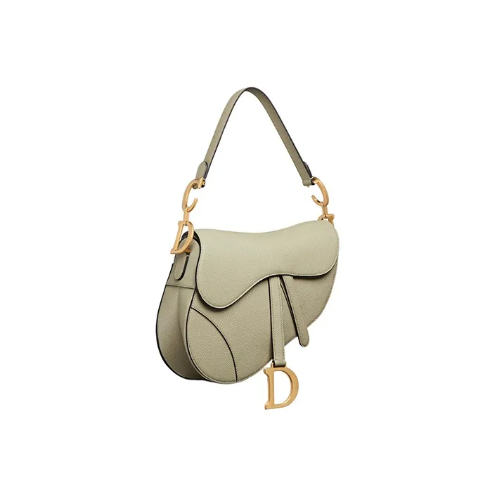 DIOR Saddle Calfskin Saddle Bag Shoulder Bag Crossbody Bag Handbag Women's Green-2