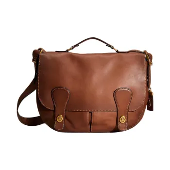 COACH Musette Glove Tanned Leather Handbag Shoulder Bag Crossbody Bag Large Size Women's Saddle Color