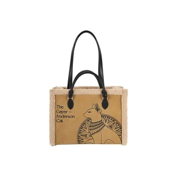 The British Museum Genuine Leather Handbags Shoulder Bags Regular Women's Yellow
