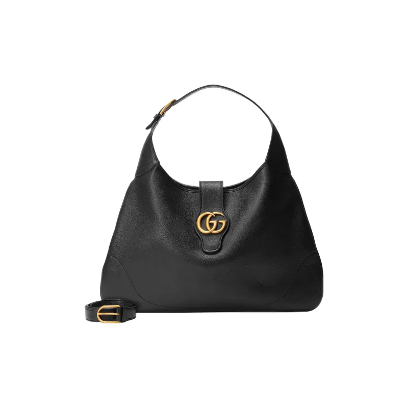 GUCCI Aphrodite Leather Handbag, Shoulder Bag Tubas Women's Black-2