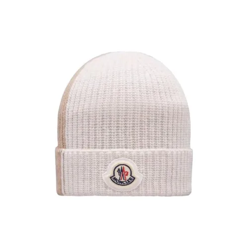 Moncler Beanies Men Beige/White