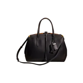 COACH Cooper Glove Tanning Shoulder Bag Crossbody Bag Handbag Large Size Women's Black
