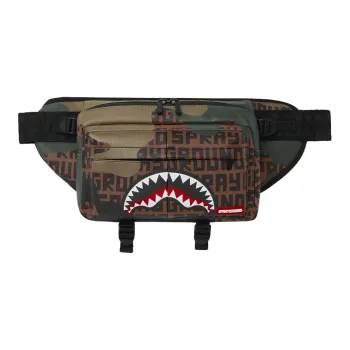 SPRAYGROUND PVC Crossbody Bag, Casual Bag, Fanny Pack Unisex Army Green