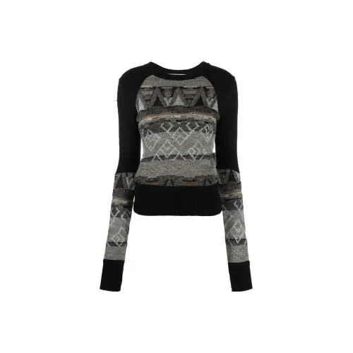 Marine Serre Sweaters Women's Black Gray