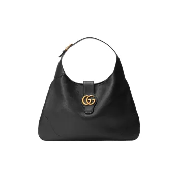 GUCCI Aphrodite Leather Handbag, Shoulder Bag Tubas Women's Black