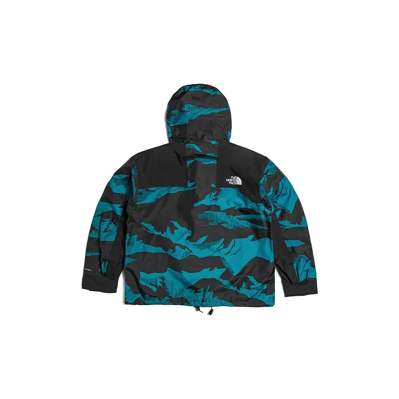 THE NORTH FACE 1986 Series Outdoor Hiking Waterproof And Windproof Windbreaker Jacket Unisex Blue Black-1
