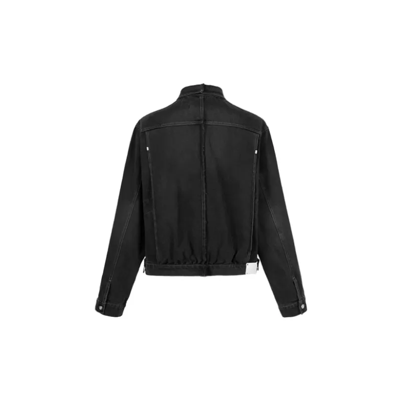 C2H4 Denim Jackets Unisex Black-1
