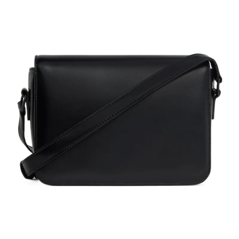 CELINE Triomphe Shiny Calfskin Crossbody Bag Shoulder Bag Women's Black-2