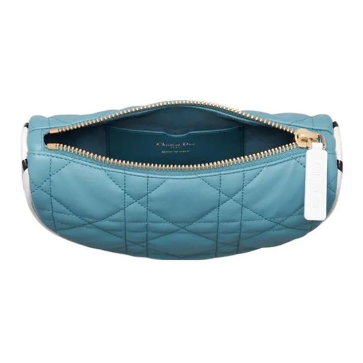 DIOR Vibe Lambskin Hobo Bag, Shoulder Bag, Crossbody Bag, Handbag Small Size Women's Sky Blue-3