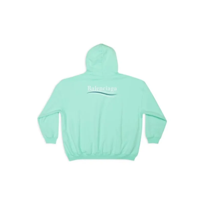 Balenciaga Political Campaign Sweatshirts Women's Mint Green-1