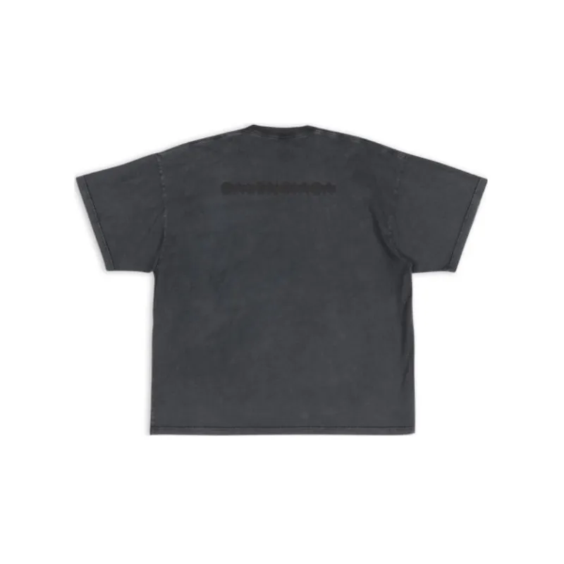 Balenciaga FW22 T Shirt Loose Fit Style Men's Black-1