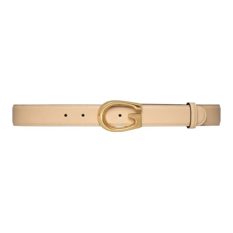 GUCCI Leather Belts Women's Light Brown-0