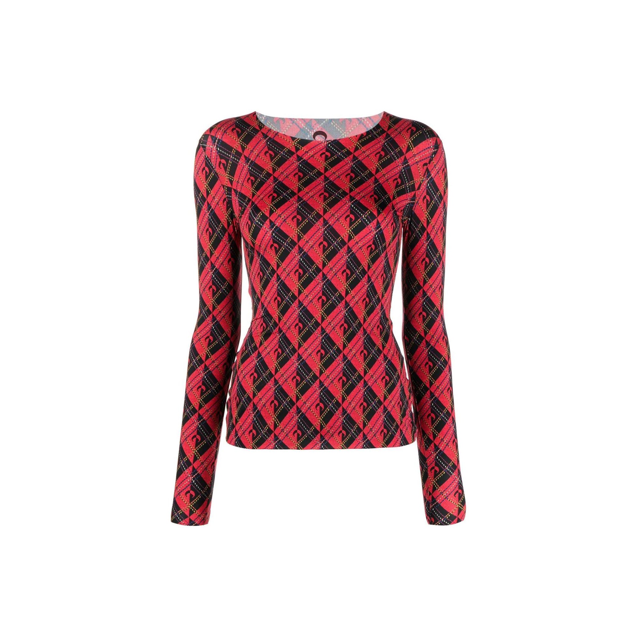 Marine Serre Second Skin Semi-Sheer Top - POIZON