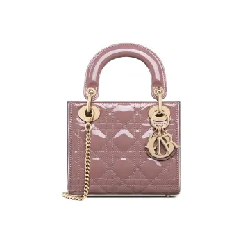 DIOR Lady Dior Patent Leather Calfskin Daisie Bag Shoulder Bag Crossbody Bag Handbag Mini Women's Pink Peony