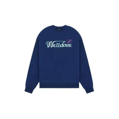 WE11DONE Sweatshirts Unisex Blue