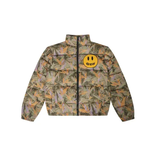 Drew House Camo Series Puffer Jackets Unisex Camouflage