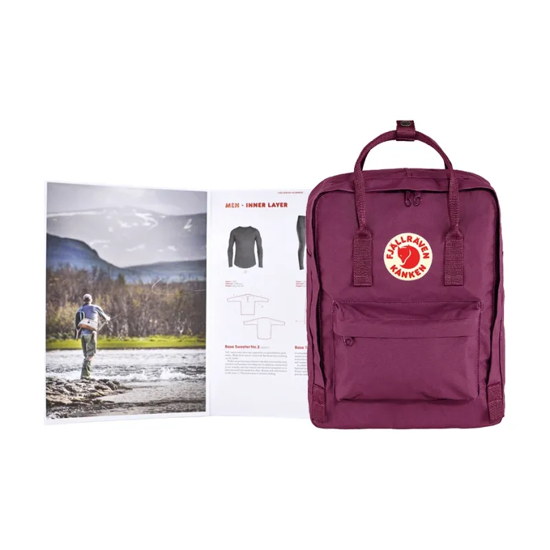 Fjallraven Vinylon Backpack Medium Size Unisex Royal Purple-4