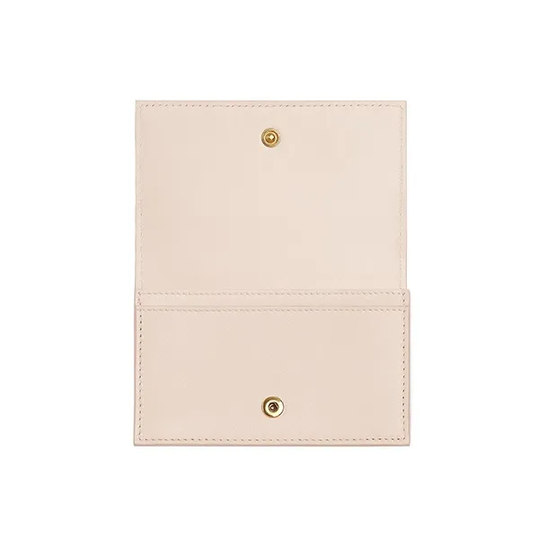 Bottega Veneta Sheepskin With Cow Leather Card Holder Women's Light Pink-2