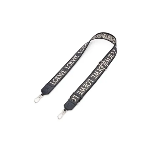 LOEWE Jacquard With Calfskin Bag Straps Women's Dark Marine Blue