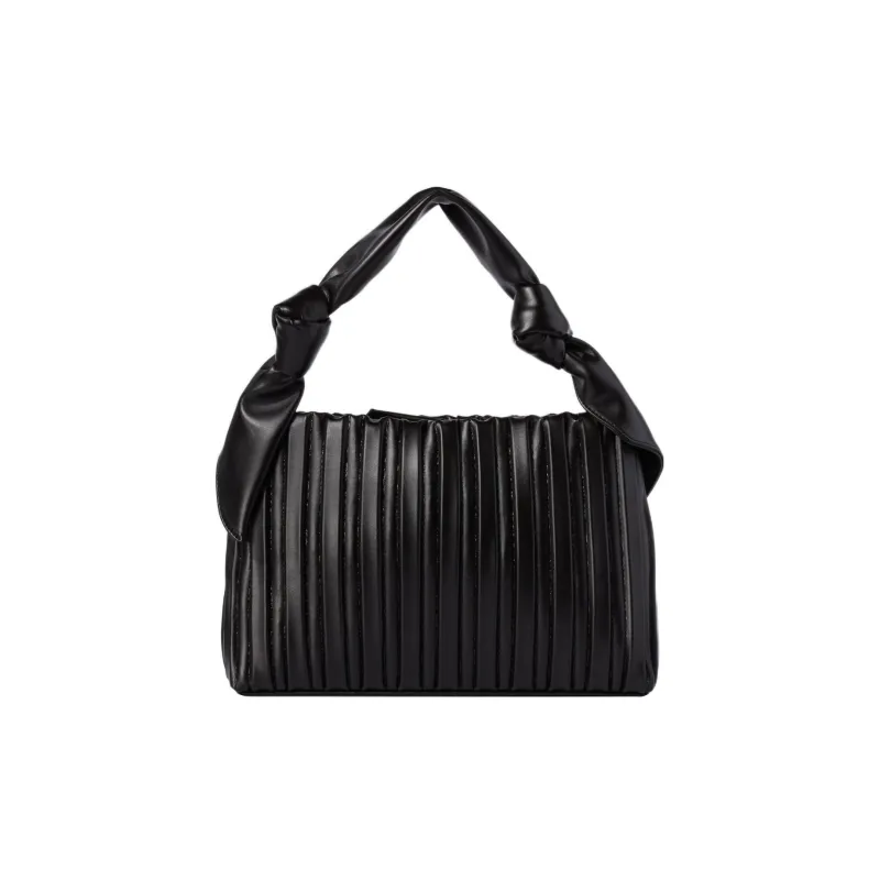 KARL LAGERFELD Amber Valletta Collaboration Artificial Leather Clutch, One Shoulder Handbag Women's Black-2