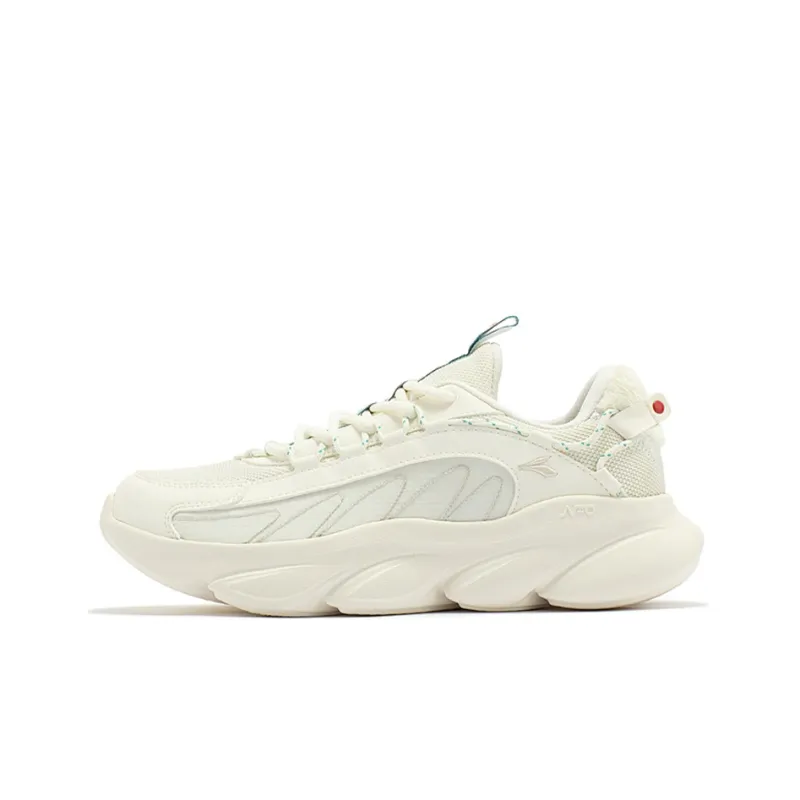 361° Cushioned Slip Resistant Lightweight Low Top Running Shoes Women's White Cyan-0