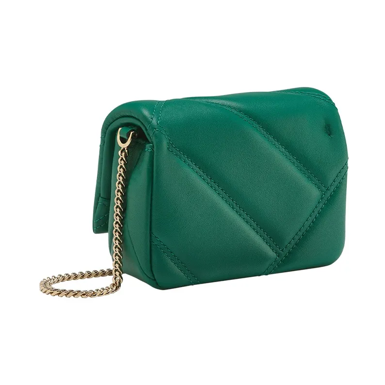 BVLGARI Serpenti Cabochon Calfskin Crossbody Bag Shoulder Bag Women's Green-1