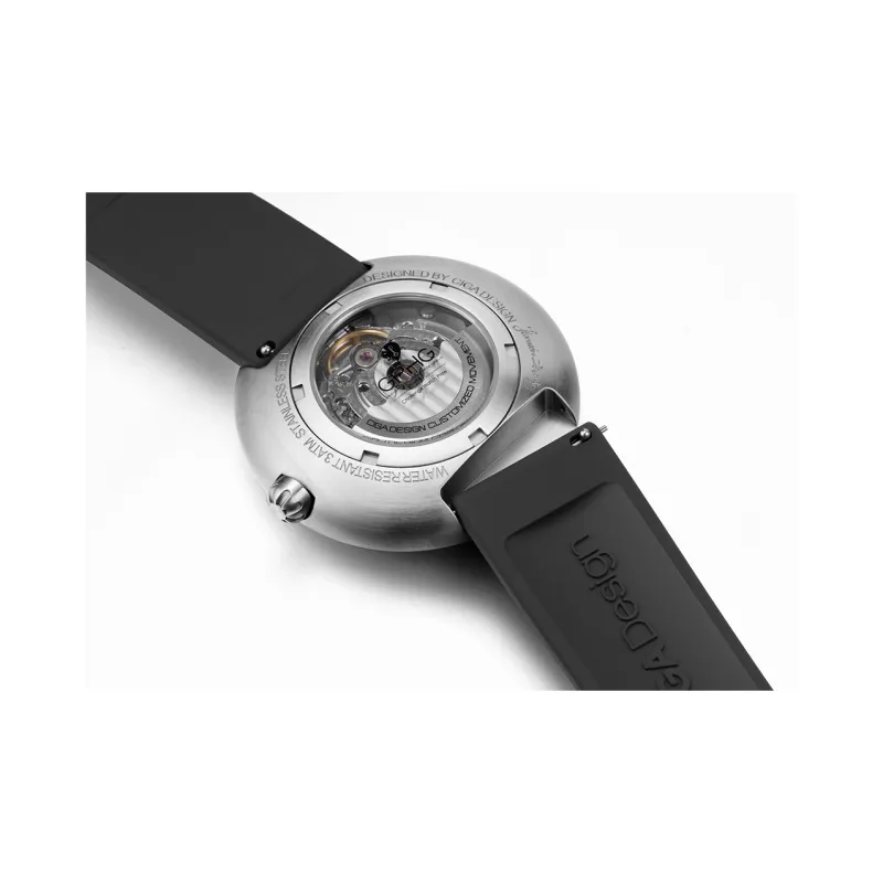 CIGA Design CIGA Compatibility Watch Band Fluoroelastomer Strap, Wide Band 22mm Rubber Material-2