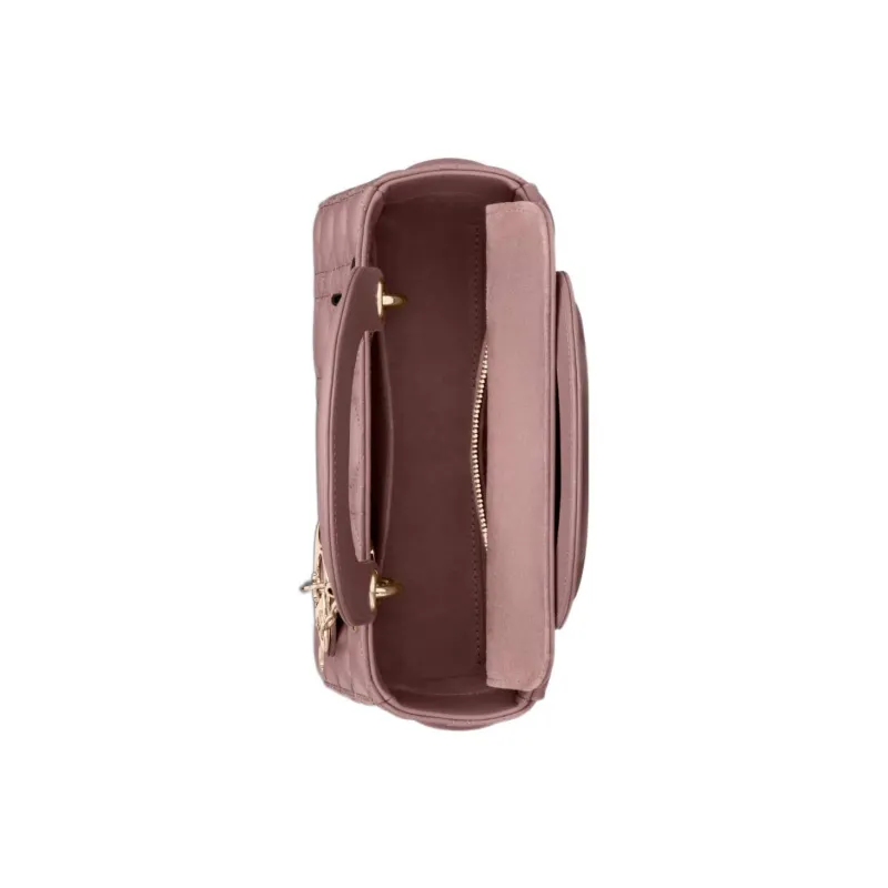 DIOR Lady Dior Sheepskin Daisie Bag Shoulder Bag Crossbody Bag Handbag Small Size Women's Pink Peony-3