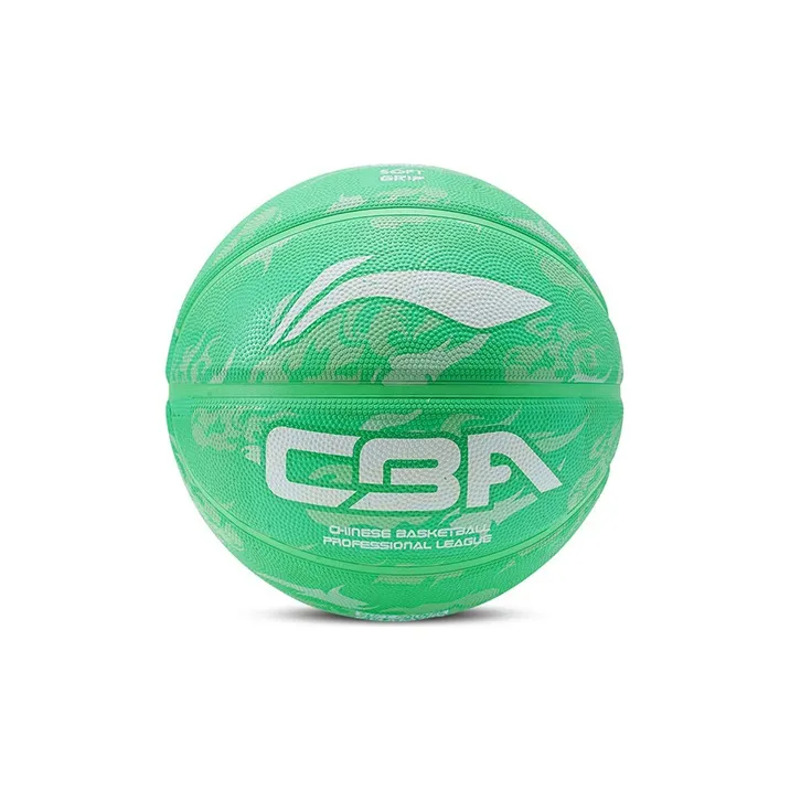 LiNing Rubber Basketball Green Size 7 Training Unisex-0