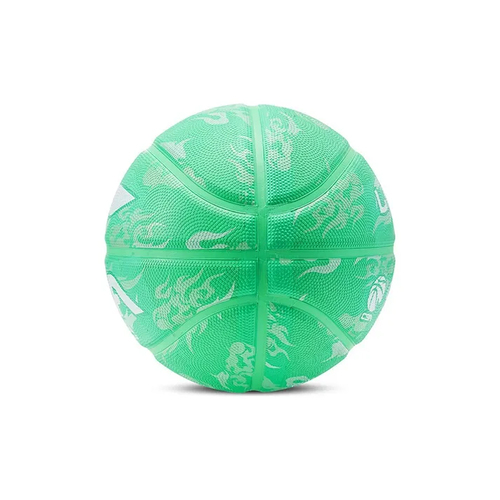 LiNing Rubber Basketball Green Size 7 Training Unisex-3