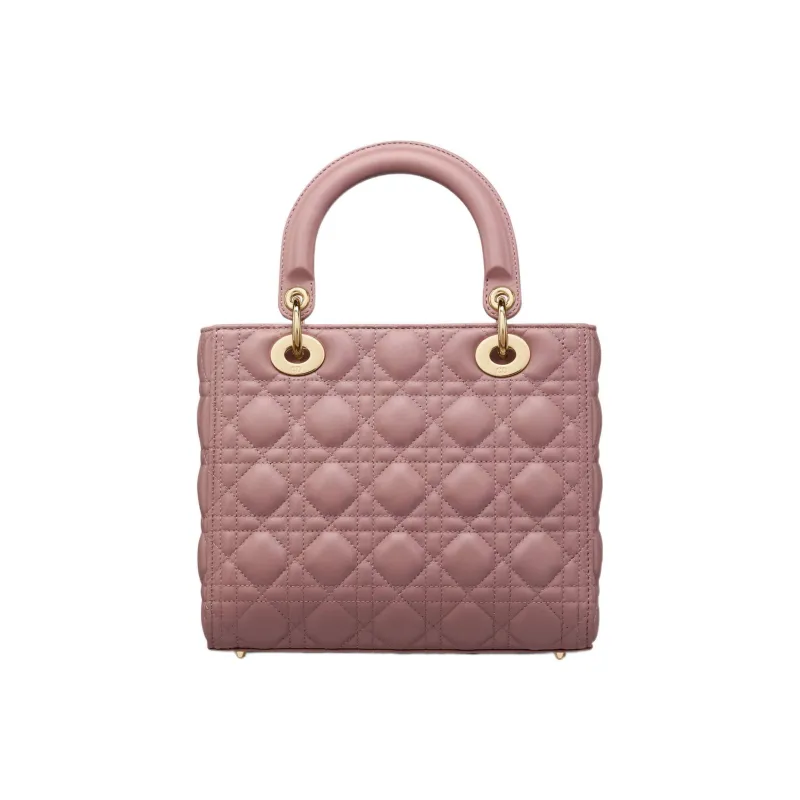 DIOR Lady Dior Sheepskin Daisie Bag Shoulder Bag Crossbody Bag Handbag Medium Size Women's Pink Peony-4