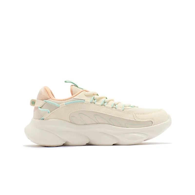 361° Cushioning, Slip Resistant, Abrasion Resistant, Lightweight Low Top Running Shoes Women's Beige Pink-1