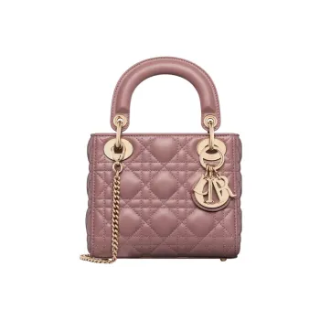 DIOR Lady Dior Sheepskin Daisie Bag Shoulder Bag Crossbody Bag Handbag Mini Women's Pink Peony