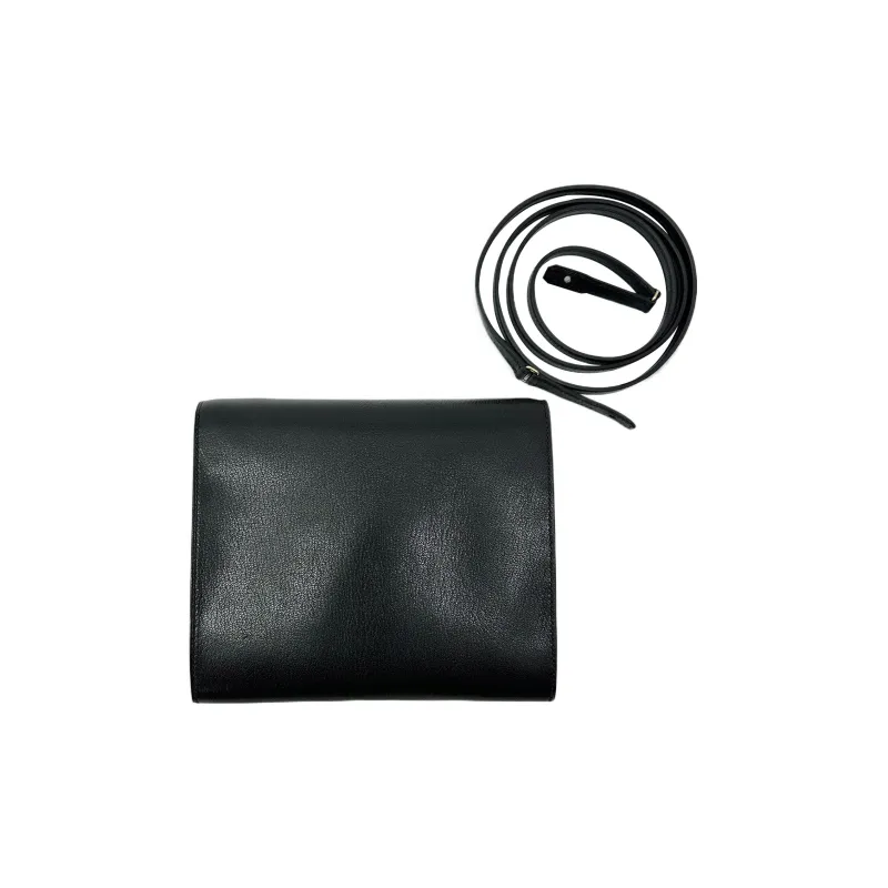 HERMES Cinhetic Chamkila Goat Skin Shoulder Bag Crossbody Bag Clutches Women's Noir Black-1