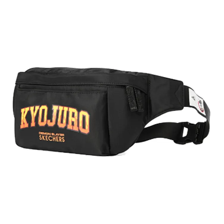 Skechers Demon Slayer: Kimetsu No Yaiba Collaboration Fabric Fanny Pack Regular Unisex Black-1