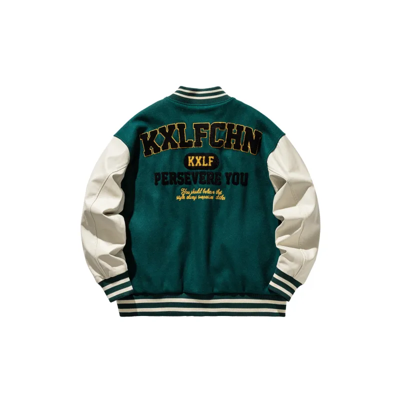 KXLFCHN Baseball Jacket Spring And Autumn Unisex-6